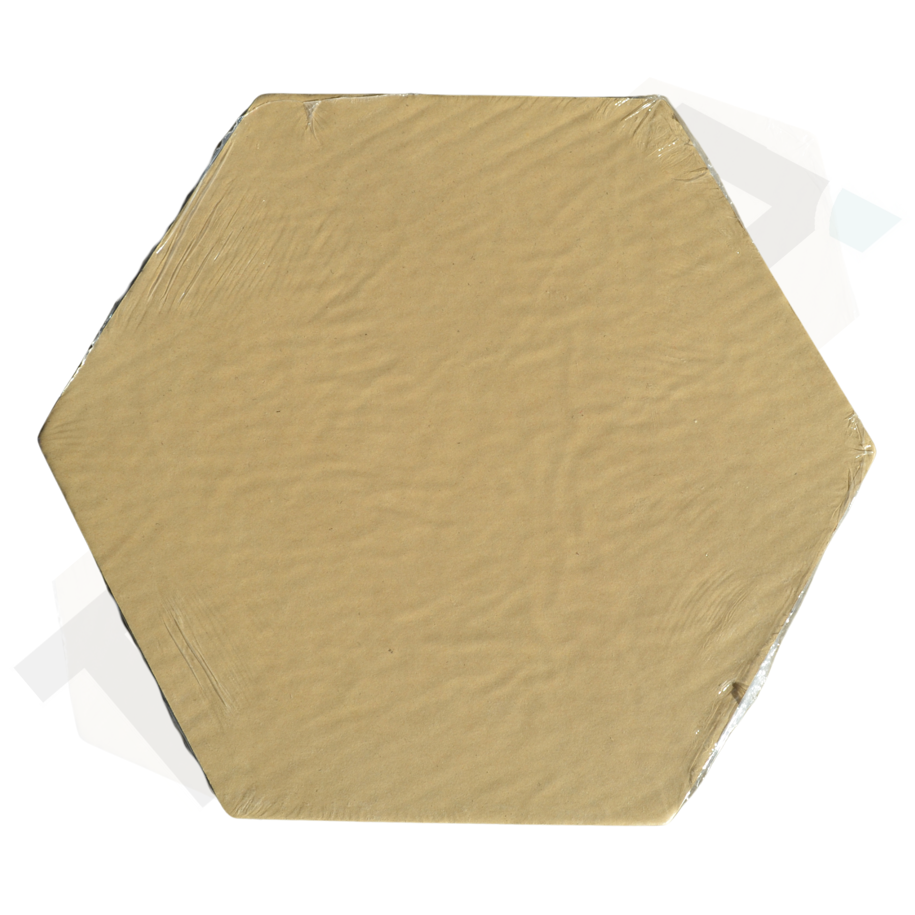 Tecca Walnut Self-Adhesive Acoustic Hexagon Wall Panels | Sound Absorbing | 5 Pack