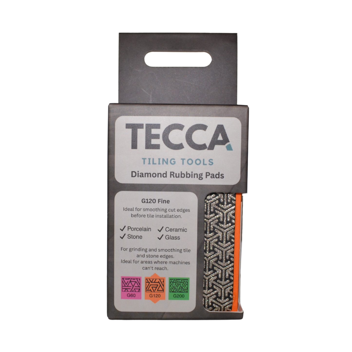 Tecca G120 Fine Diamond Rubbing Pad – For Smoothing Tile Edges