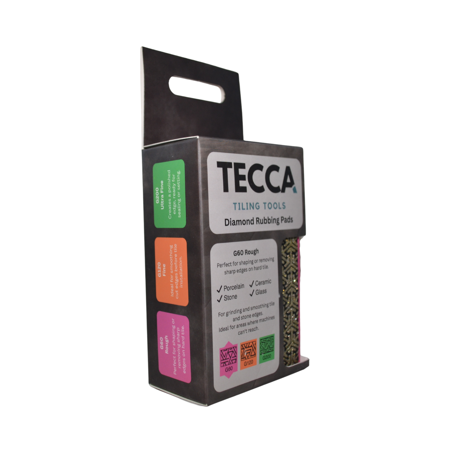 Tecca G60 Rough Diamond Rubbing Pad – For Shaping & Smoothing Hard Tiles