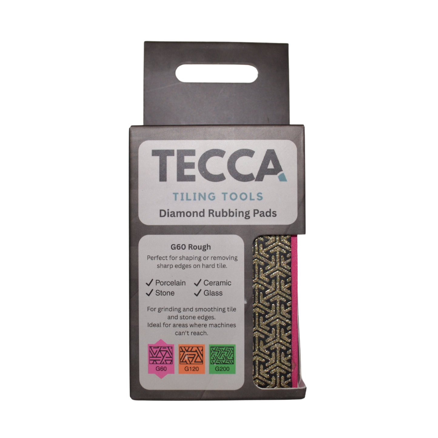 Tecca G60 Rough Diamond Rubbing Pad – For Shaping & Smoothing Hard Tiles