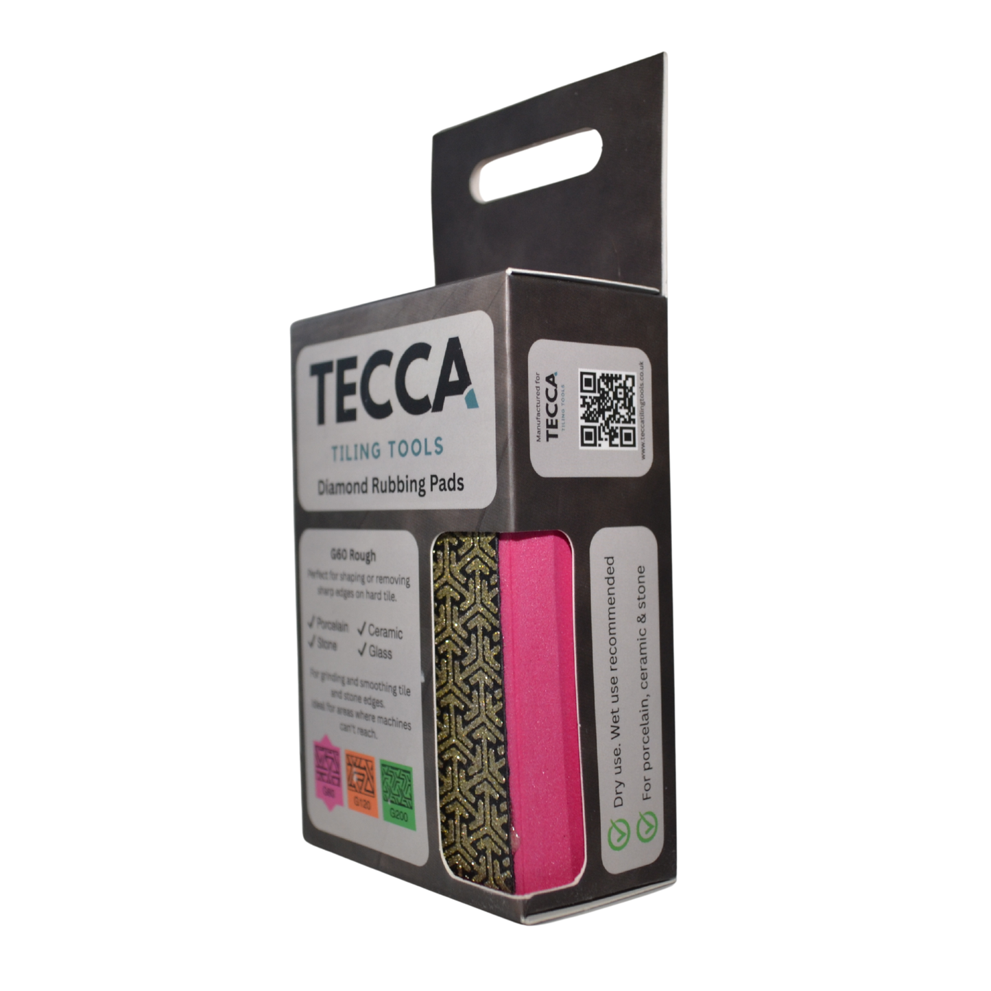 Tecca G60 Rough Diamond Rubbing Pad – For Shaping & Smoothing Hard Tiles