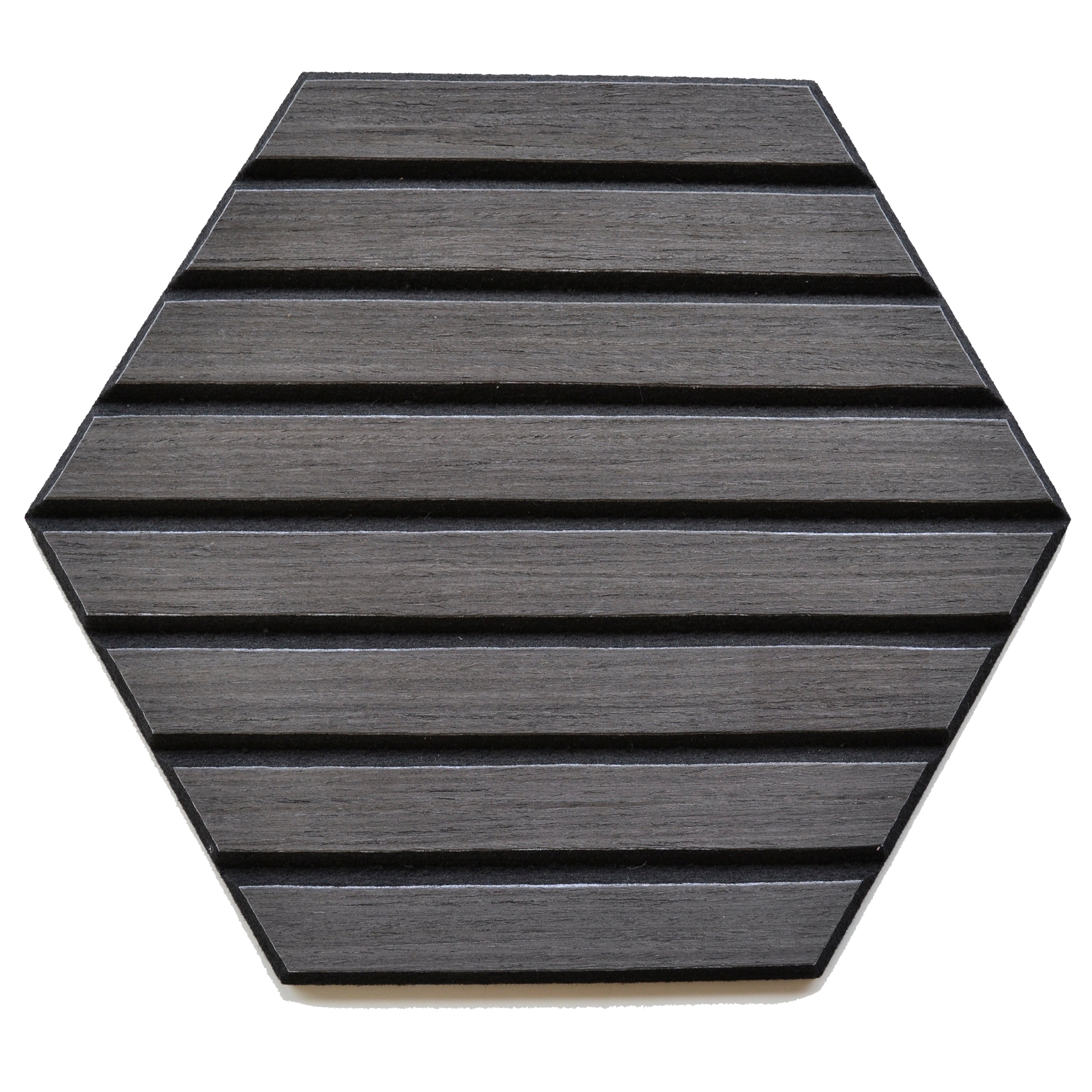 Tecca Black Self-Adhesive Acoustic Hexagon Wall Panels | Sound Absorbing | 5 Pack